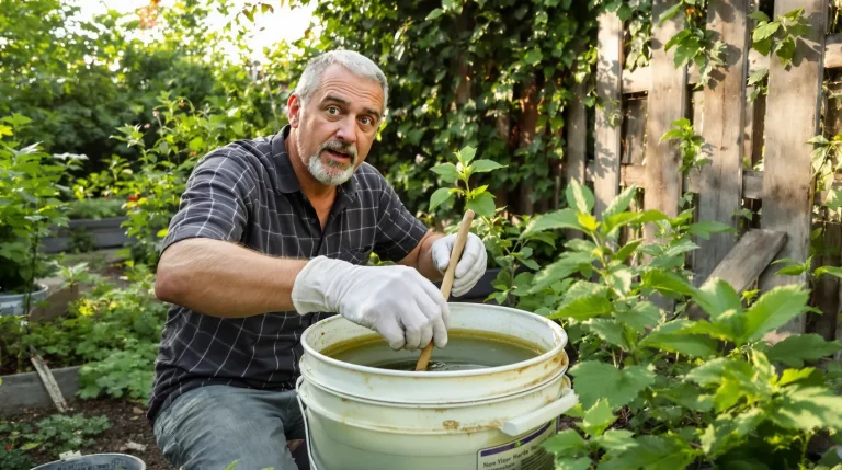 Comment j’ai fabriqué un purin d’ortie sans odeur pour fortifier naturellement tout le jardin