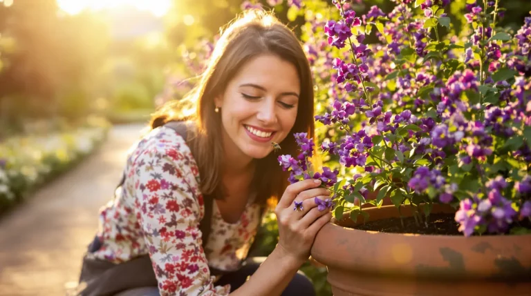 Entre fleurs violettes et parfum de vanille, cette plante révèle toute l’ambiance du jardin