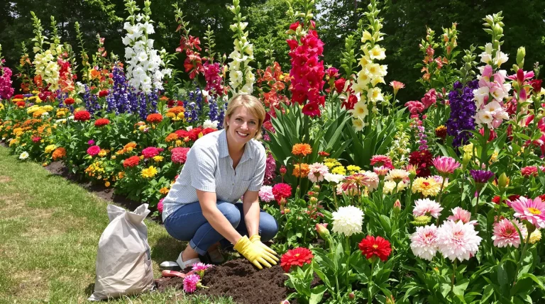 J’ai planté ces 3 variétés mi-avril : en mai, mes voisins croyaient mon massif installé depuis des années